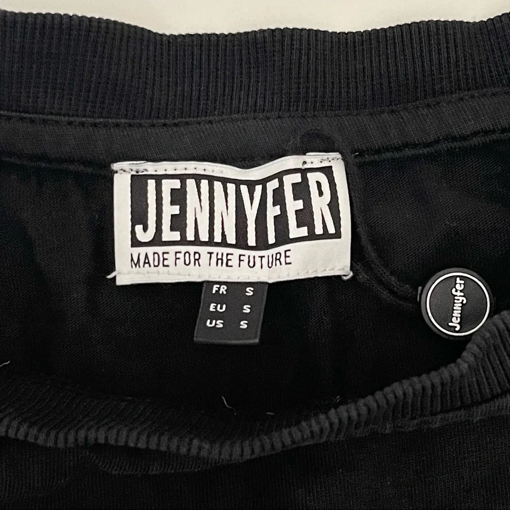 Jennyfer Racing Club World Tour Black Crop Top Long Sleeve Tee - Picture 6 of 8